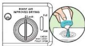 JENN-AIR JDTSS246GP - Add rinse aid - 2