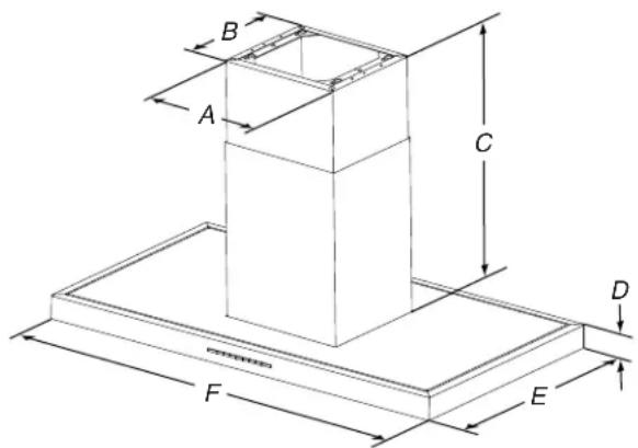JENN-AIR JXI8736DS - Dimensions du produit - 1