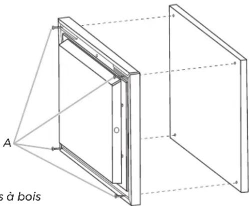 JENN-AIR JUCFP242HM - FIXEZ le panneau de superposition: - 1