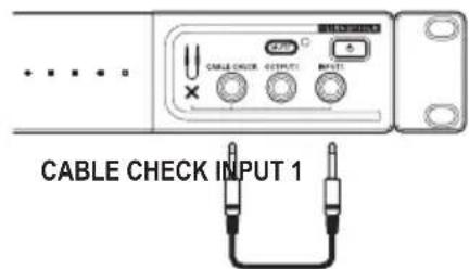 KORG Pitchblack X Pro - Cable check function - 1