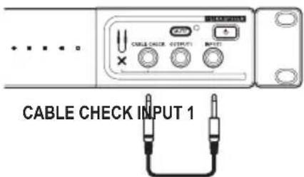 KORG Pitchblack X Pro - Prise pour test de câble (CABLE CHECK) - 1