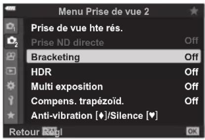 OLYMPUS OM5 - Utilisation du bracketing - 1