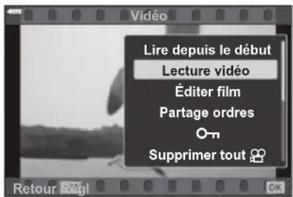 OLYMPUS OM5 - Sélectionnez une vidéo et appuyez sur le bouton OK. - 1