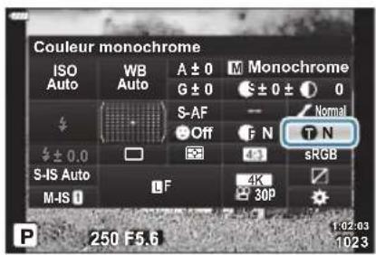 OLYMPUS OM5 - Réglage de la tonalité d'une image monochrome (couleur monochrome) - 1