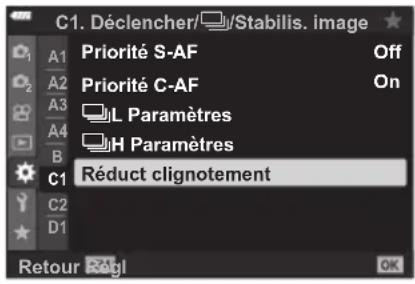 OLYMPUS OM5 - Réduction du scintillement sur les photos (photo anti-scintillement) - 1