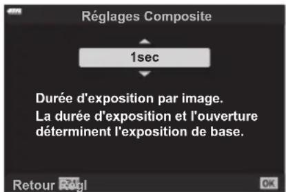 OLYMPUS OM5 - MENU → ⚙ → E2 → [réglages composite] - 2