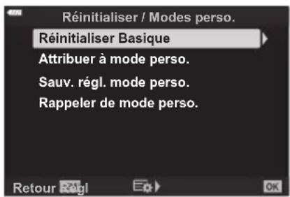 OLYMPUS OM5 - Restaurer les réglages par défaut (réinitialiser) - 1