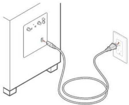 POLK Monitor XT10 - SchlieBen Sie das Netzkabel an - 1