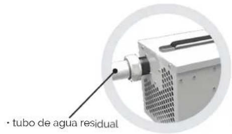 • tubo de agua residual