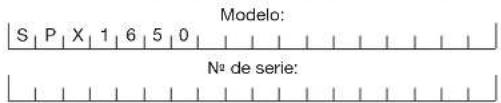Sun Joe SPX1650 - Modelo y número de série - 1