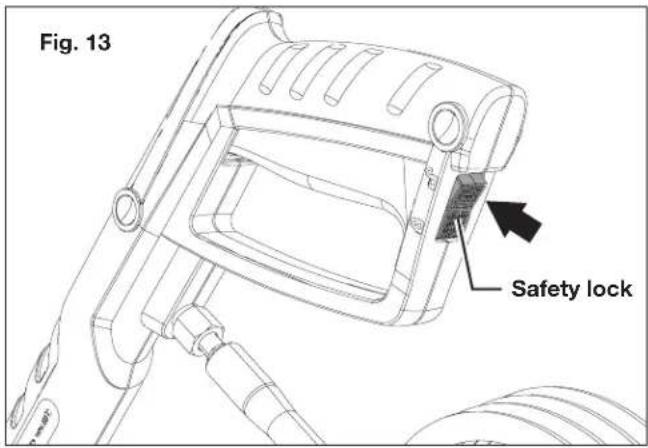 Fig. 13 Safety lock