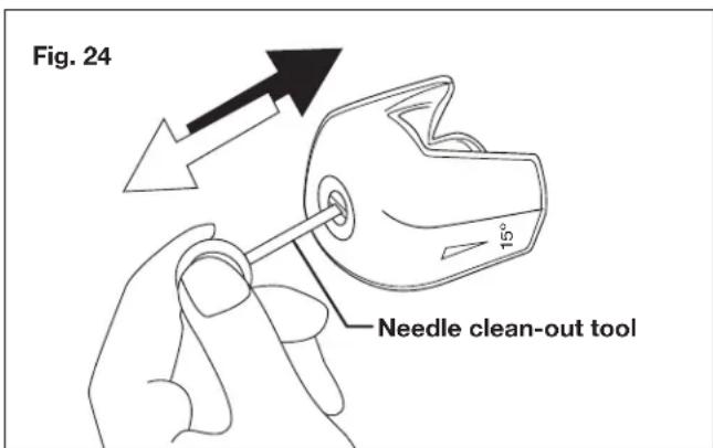 Fig. 24 Needle clean-out tool