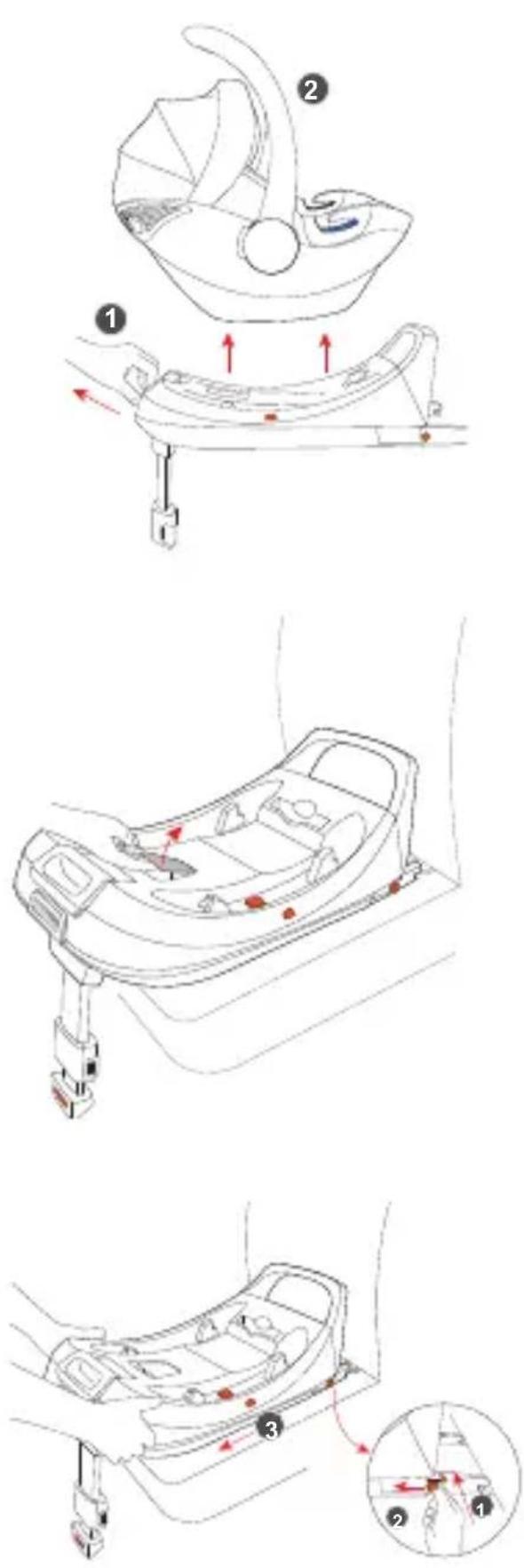 Babyblume Maple iSize - Ausbau mit Isofix Basis (optional) - 1