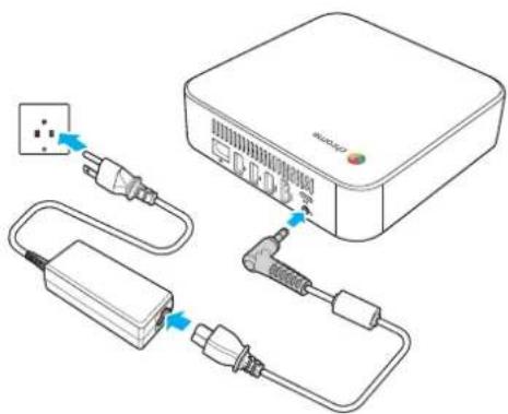 VIEWSONIC NMP660 - Branchement de l'alimentation CA - 1