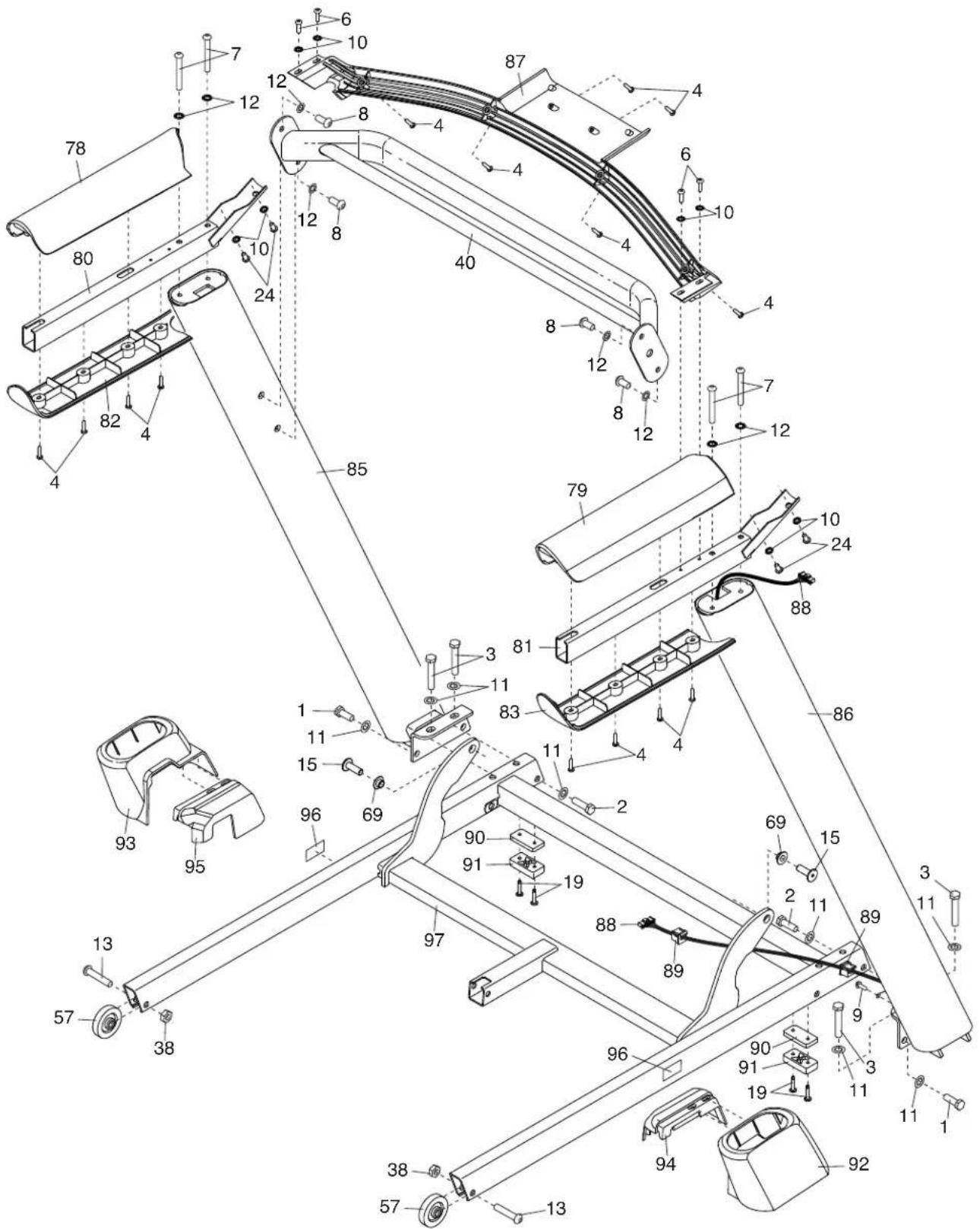 Pro-form Carbon T10 - LISTE Des PIECES - 4