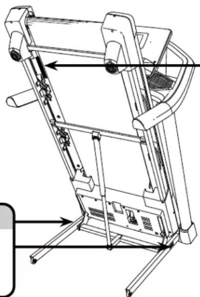 Pro-form Carbon T10 - Emplacement des autocollants d'avertissement - 1