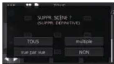 PANASONIC HCV787 - Suppression de scènes/images fixes - 3