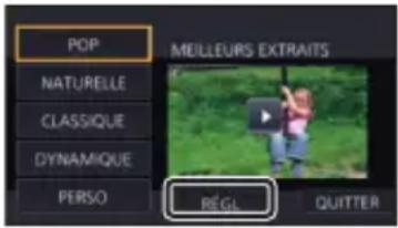 PANASONIC HCV785 - Lecture avec les paramètres modifiés - 1