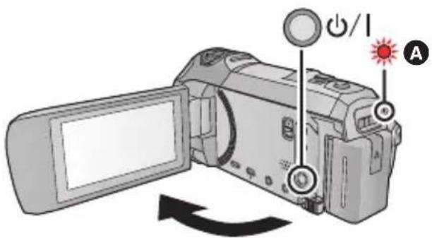PANASONIC HCV785 - Pour mettre sous/hors tension l'appareil avec la touche alimentation - 1
