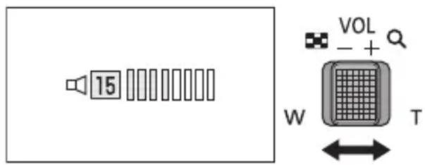 PANASONIC HCV785 - Réglage du volume du haut-parleur/casque - 1