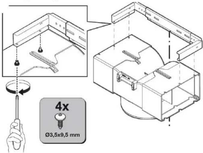 JENN-AIR JVW0630LS - Installation des vis de montage de la hotte - 9