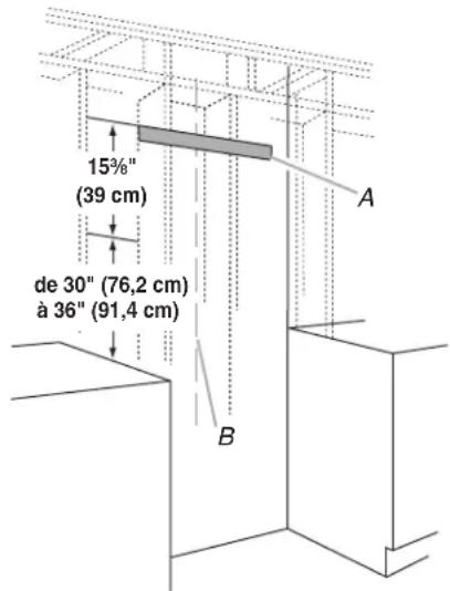 JENN-AIR JXW9036WP - Installation des vis de montage de la hotte - 1