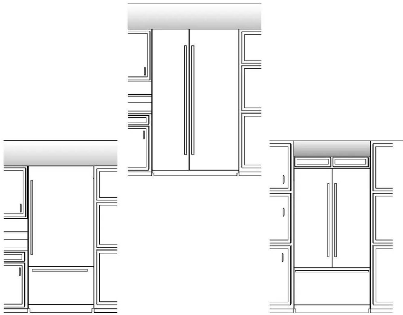 JENN-AIR W10292394 - RÉFRIGÉRATEUR ENCASTRÉ ENSEMBLE DE PANNEAUX POUR PORTE DE STYLE ARMOIRE - INSTRUCTIONS D'INSTALLATION - 1