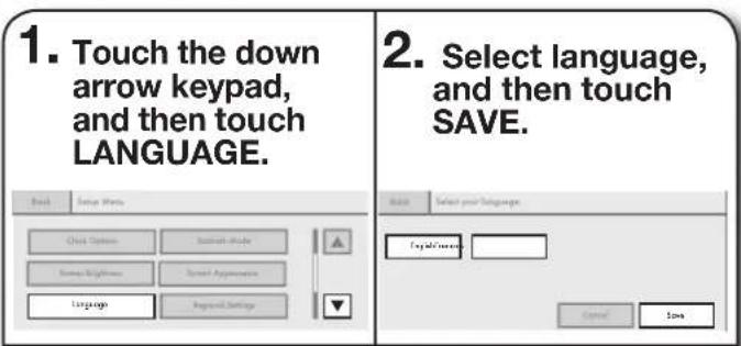 JENN-AIR JLRP436WP - Setting Language - 1