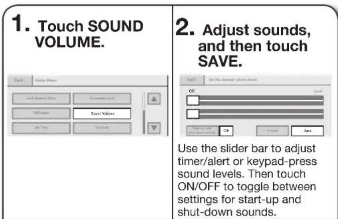 JENN-AIR JLRP436WP - Setting Sound Volume - 1