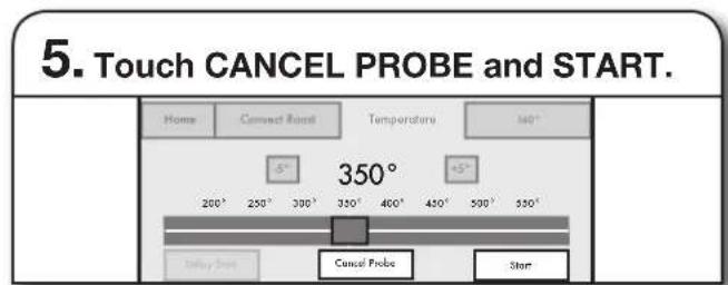 JENN-AIR JLRP436WP - To Remove Probe Temperature but Keep Current Mode and Cavity Temperature: - 1
