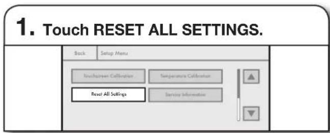 JENN-AIR JLRP436WP - Resetting All Settings to Factory Defaults - 1