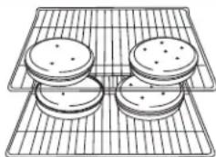 JENN-AIR JLRP436WP - Positions de GRILLE recommandees CONSI - 1