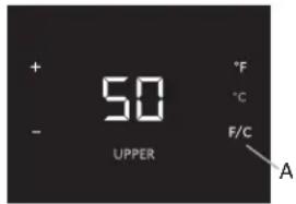 JENN-AIR JUW24FLERS - Visualisation de la température en degrés celsius - 1