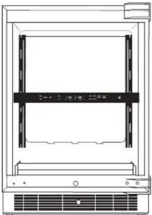 Technical line drawing of a mechanical device with no visible text or symbols