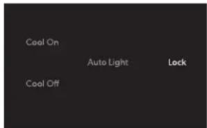 Cool On Auto Light Lock Cool Off