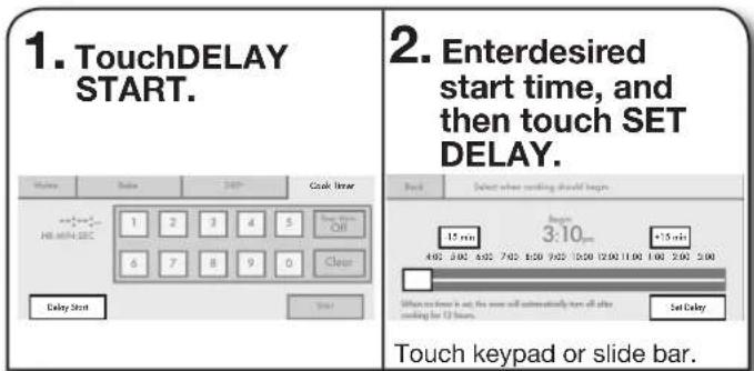 JENN-AIR JLRP430WP - To Set a Delay Start: - 1