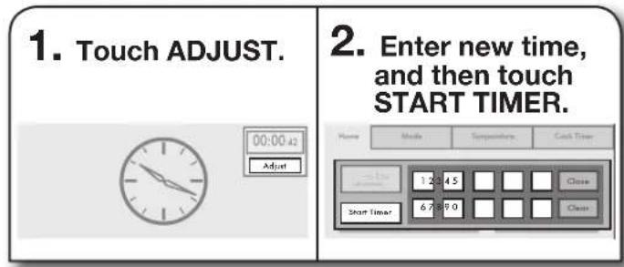 JENN-AIR JLRP430WP - To Adjust Kitchen Timer while Running: - 1