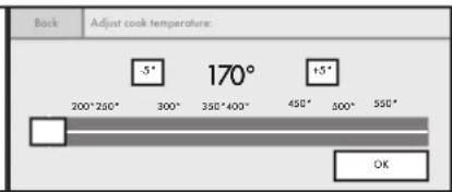 JENN-AIR JLRP430WP - Adjust temperature, and then touch OK. - 1