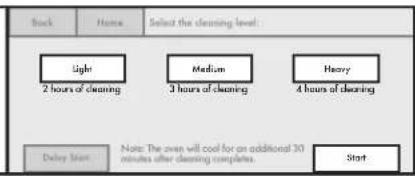 JENN-AIR JLRP430WP - Select cleaning level. - 1