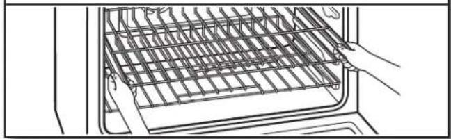 JENN-AIR JLRP430WP - Placer sur les guides de grille. - 1