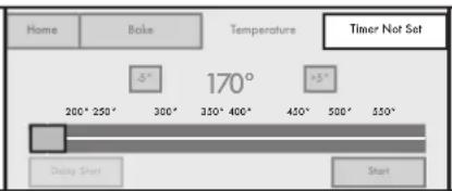JENN-AIR JLRP430WP - Touch TIMER NOT SET/COOK TIME. - 1