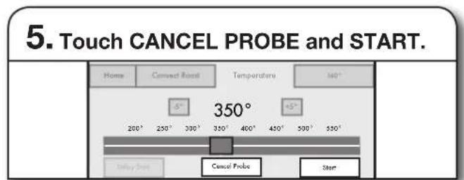 JENN-AIR JLRP430WP - To Remove Probe Temperature but Keep Current Mode and Cavity Temperature: - 1