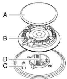 JENN-AIR JGC2530EB - Sealed Surface Burners - 1