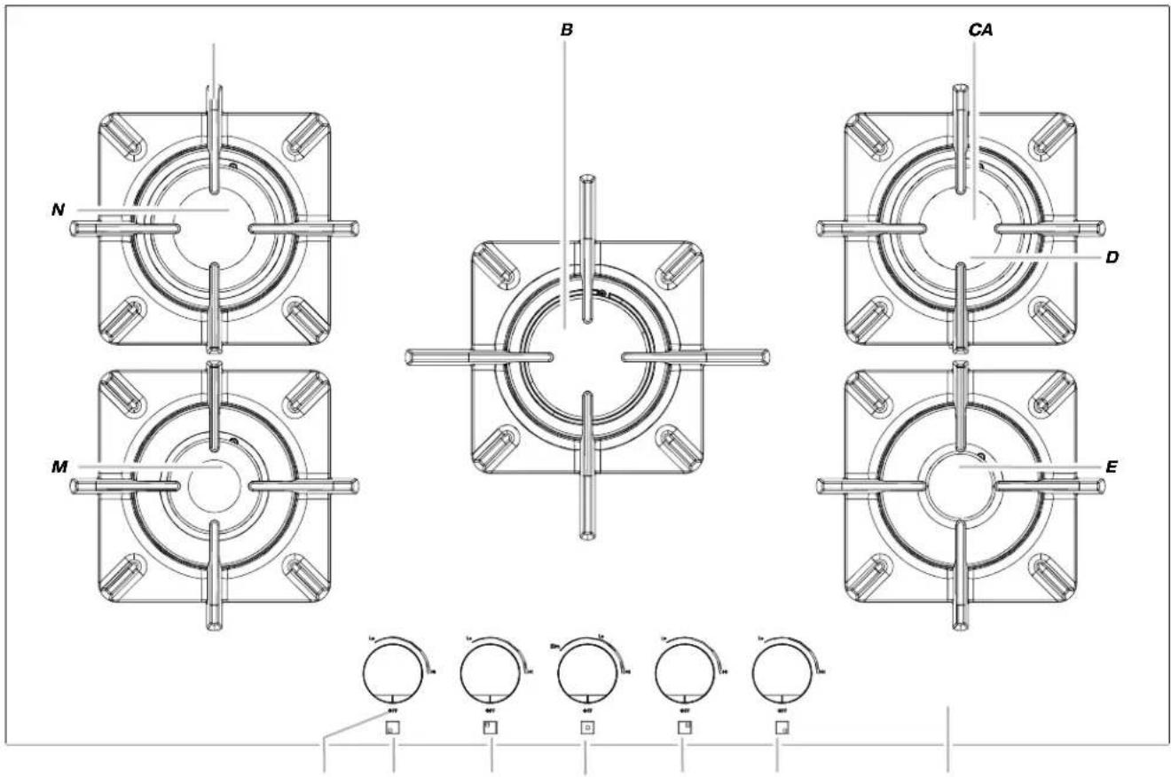 JENN-AIR JGC2530EB - 30" (76.2 cm) and 36" (91.4 cm) Cooktops - 1