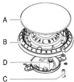 JENN-AIR JGC2530EB - Sealed Surface Burners - 2