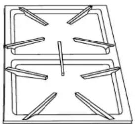 JENN-AIR JGA8100ADW - calin finish may chip without a pan to absorb the heat from the burner flame. - 1