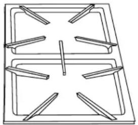 JENN-AIR JGA8100ADW - REJILLAS DE LOS QUEMADORES - 1