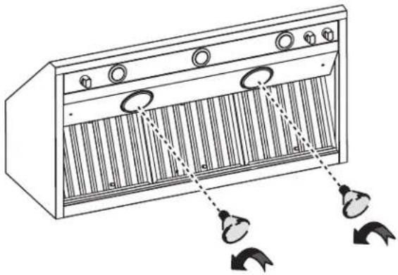 JENN-AIR JXW9048HP - Remplacement des lampes à rayons infrarouges - 1