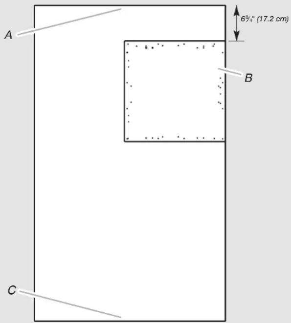 JENN-AIR W10663564 - MARKING DOOR PANEL TOP BRACKET LOCATION(S) - 1