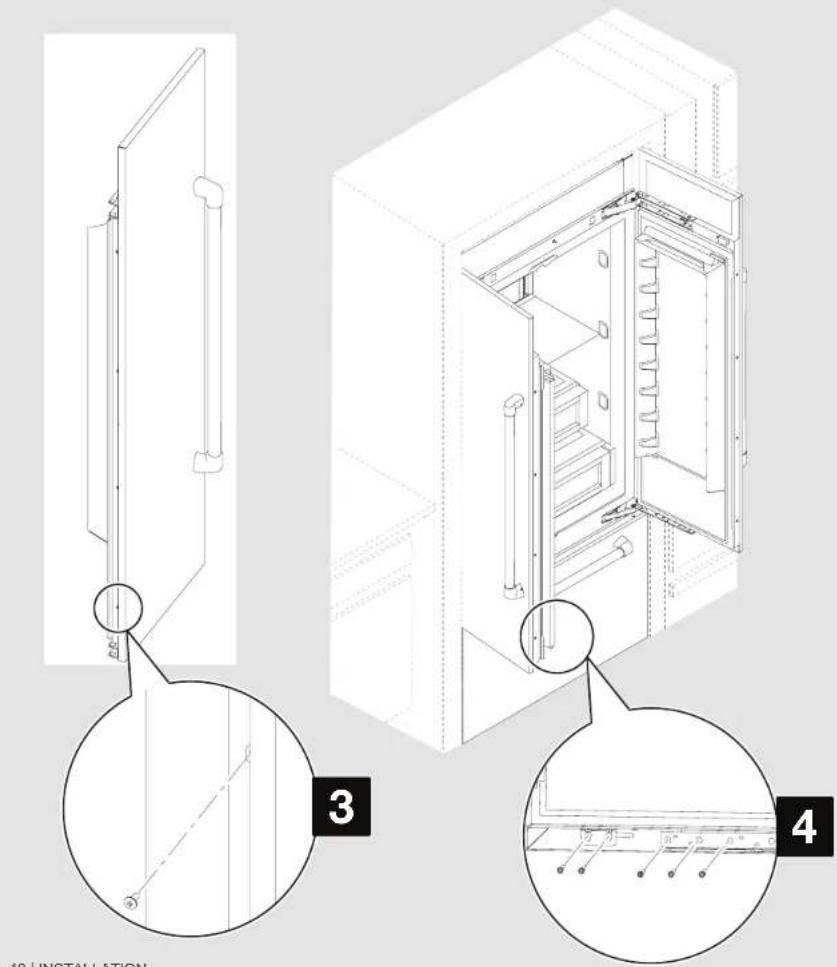 JENN-AIR JBBFL36NHP - Installation FIXER les panneaux (suite) - 1